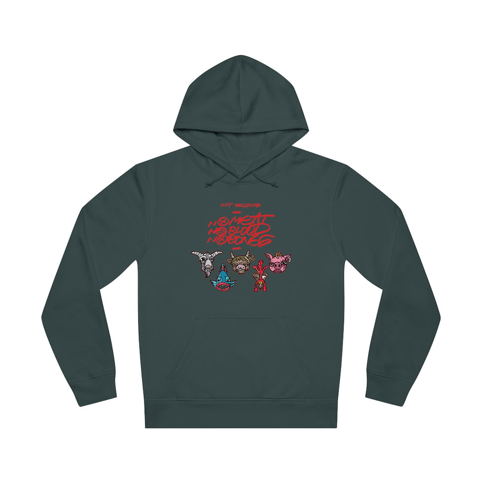 Thumbnail: No Meat No Blood No Bones Unisex Hoodie