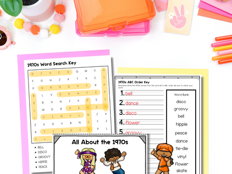 Decade Day Activities and Editable Letters for Spirit Week