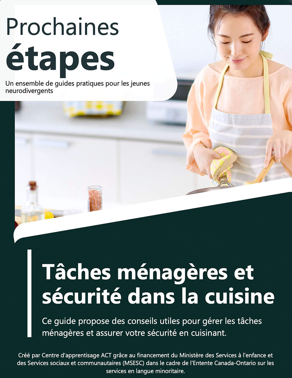 Entretien ménager et sécurité en cuisine - Page couverture du PDF
