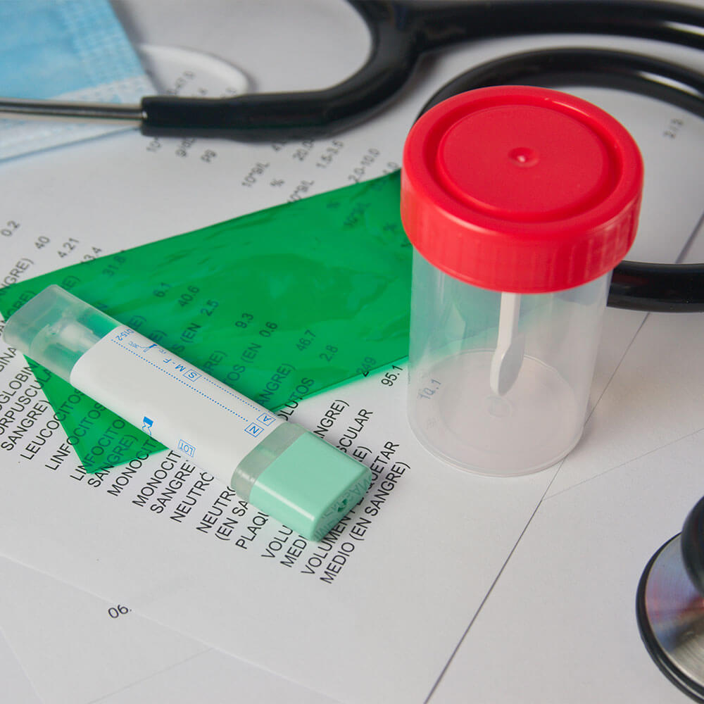 F.I.T. Test Kit and stool Culture containers