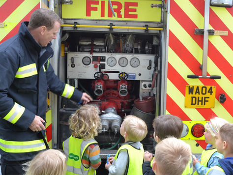 Fire Brigade Visit St. Michael's