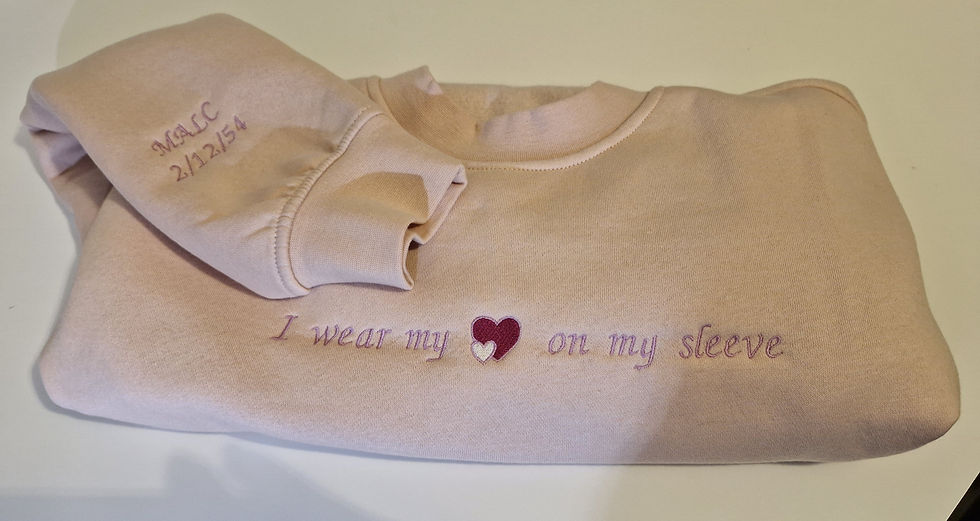 Thumbnail: I wear my heart on my sleeve sweatshirt