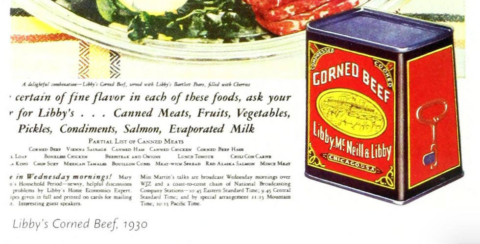 1930 Libby's Corned Beef