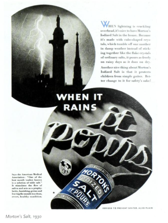 1930 Mortons Salt 