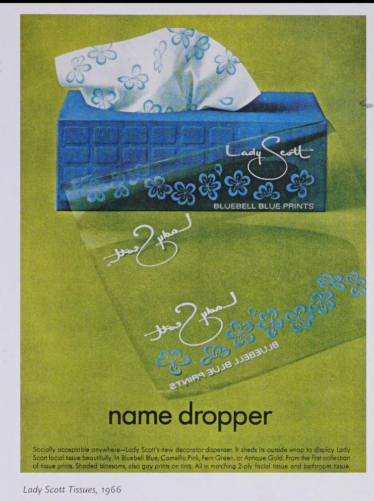 1966 Lady Scott Tissues