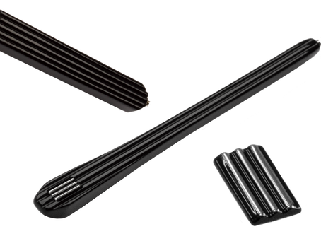 Acetate components with 3D surface effect