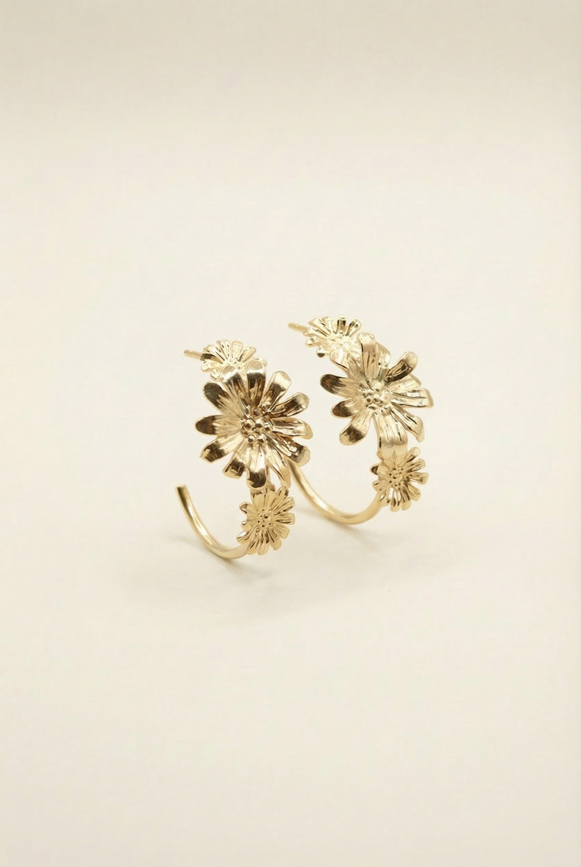 DAISY bouquet earrings 14K gold