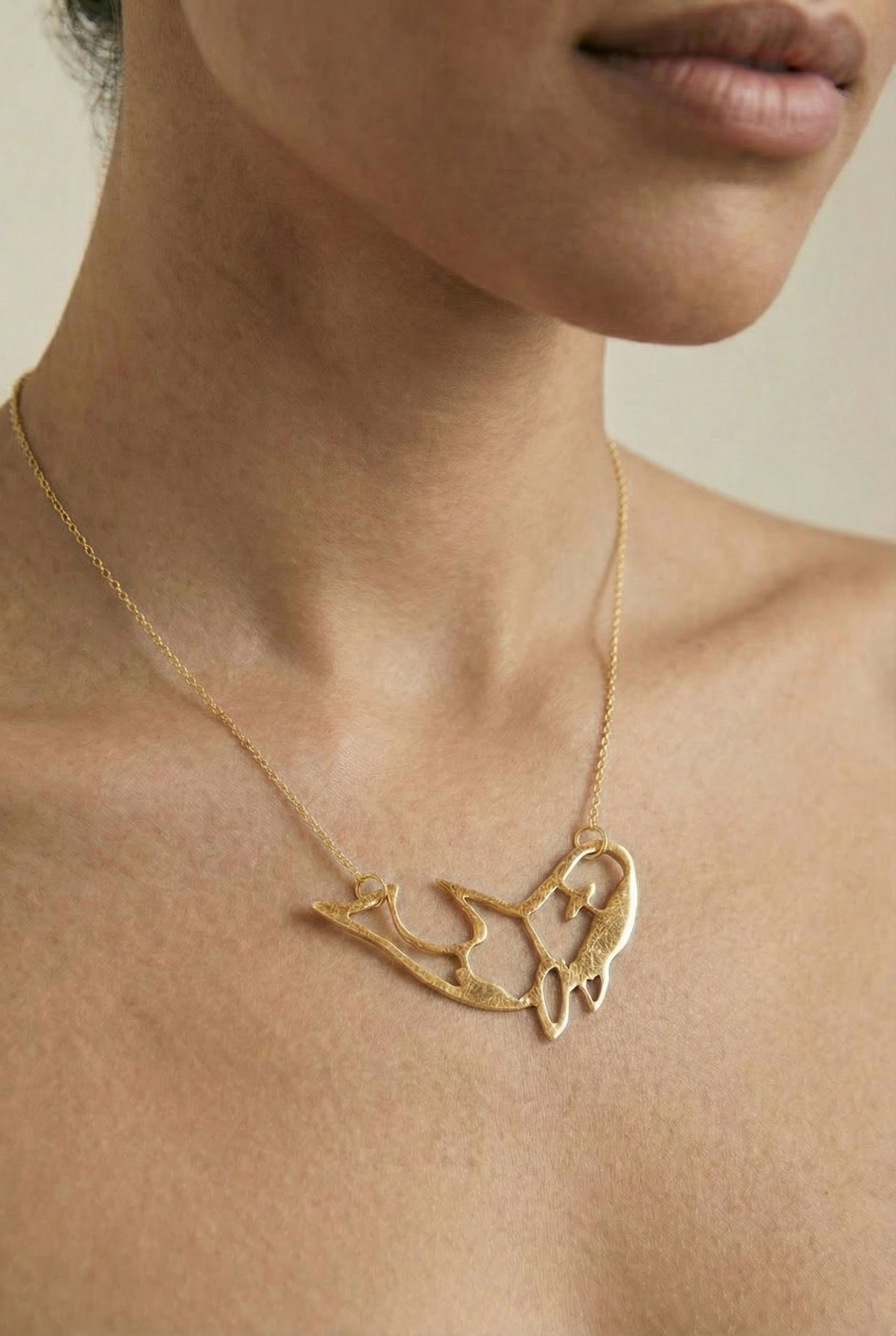 ORKA necklace gold plated silver