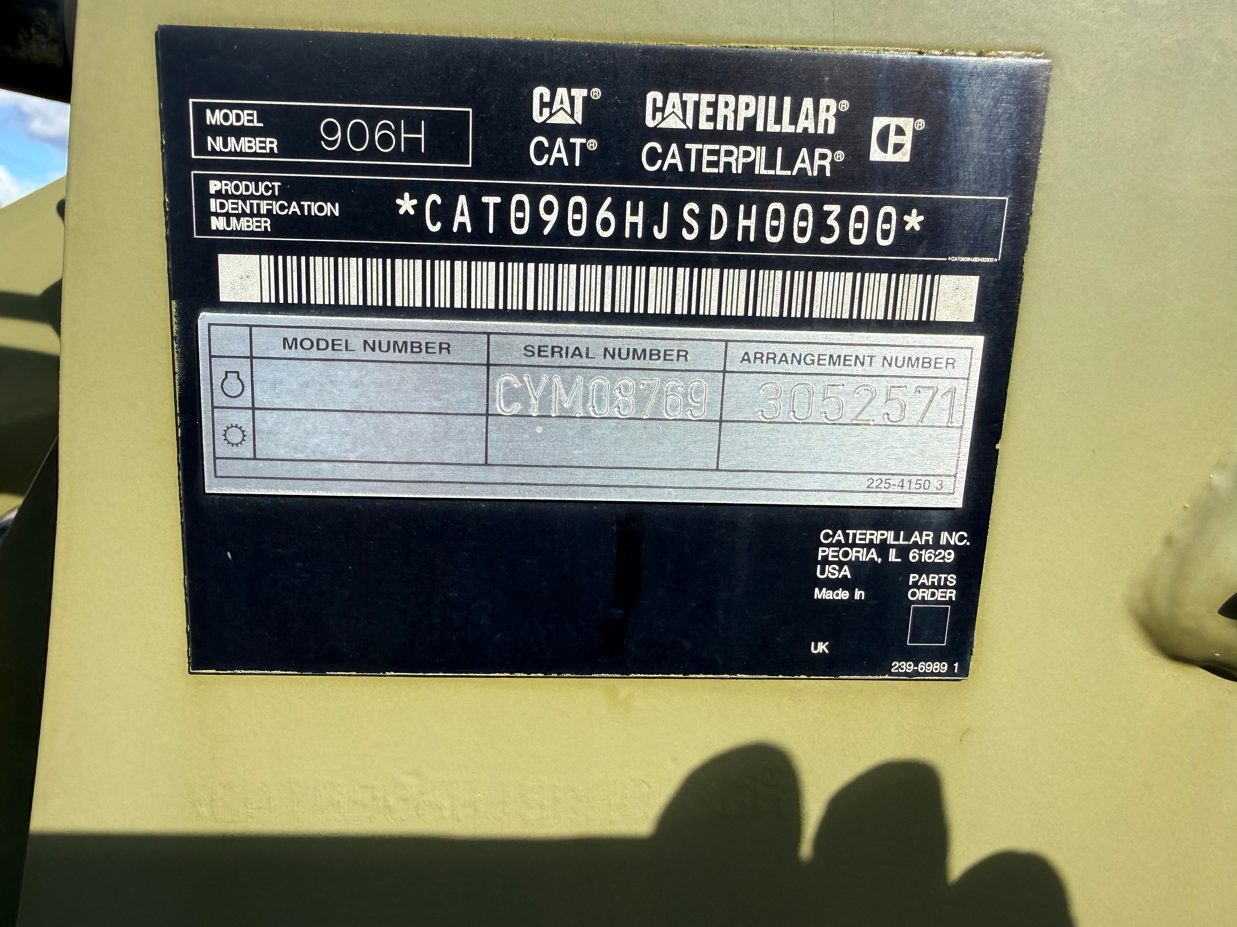 2009 Cat 906H Wheel Loader