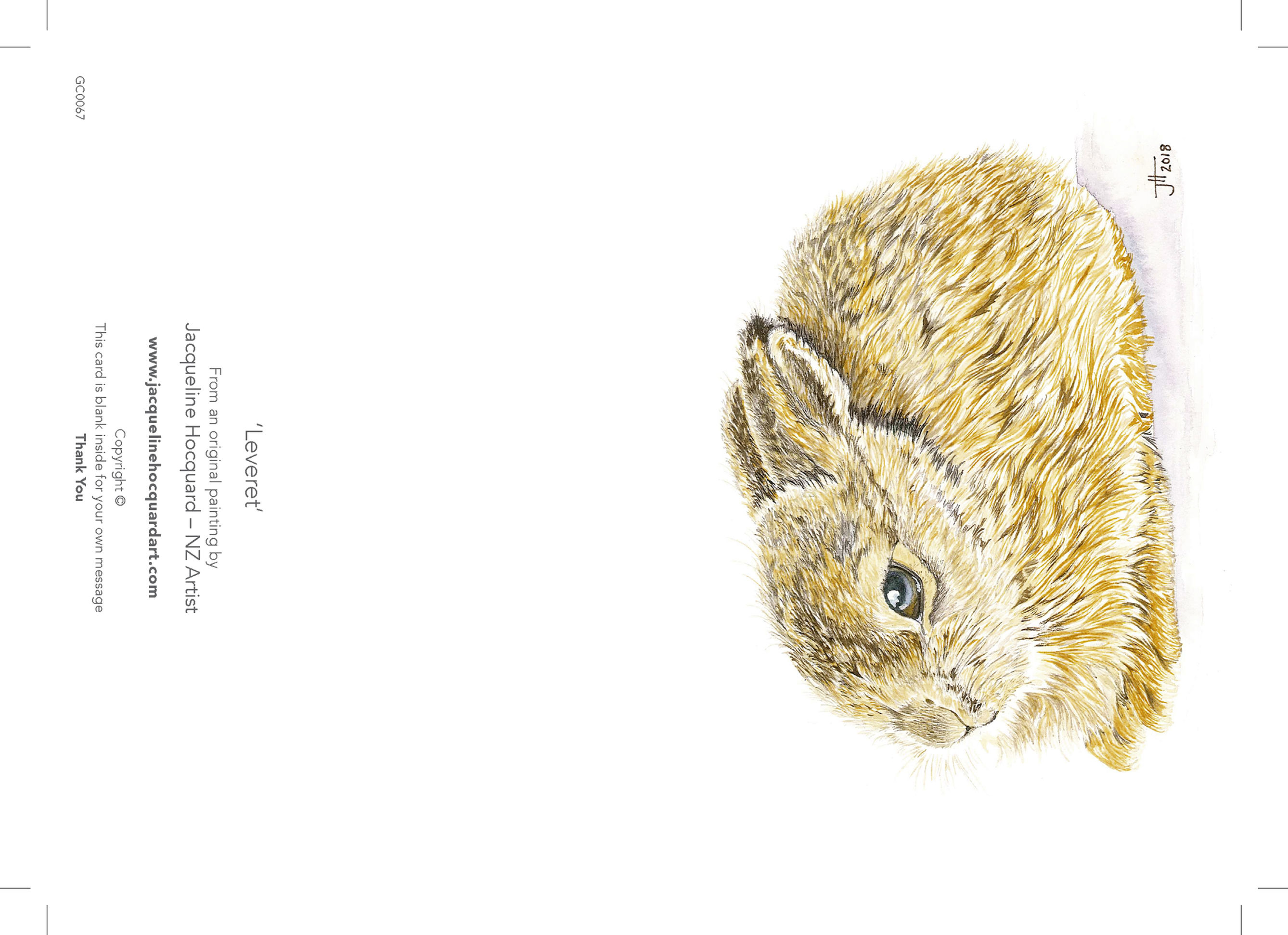 Leveret - A6 card