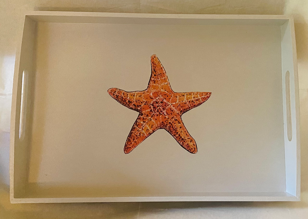 Thumbnail: Tray animal medium hand made wood bespoke personalised gift present