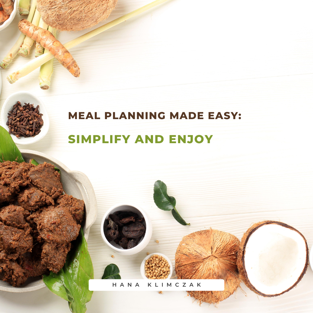Meal planning made easy - simplify and enjoy (e-book)
