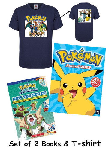 Pokemon Book Set & Pokemon T-Shirt | Clever Fox Books