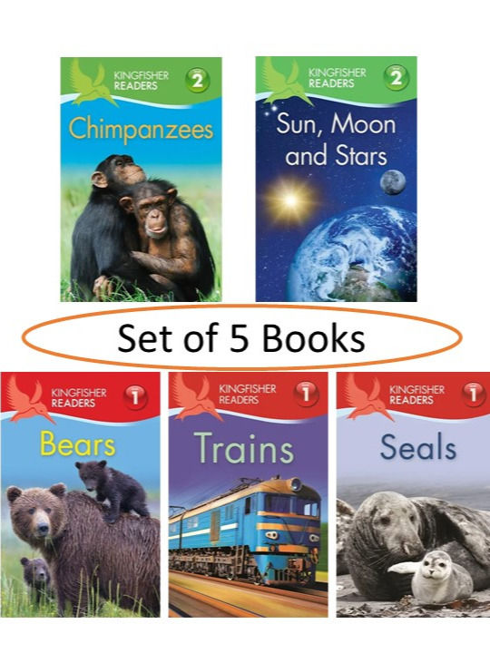 Kingfisher Readers Education set of 5 Books (Level 1 & 2)