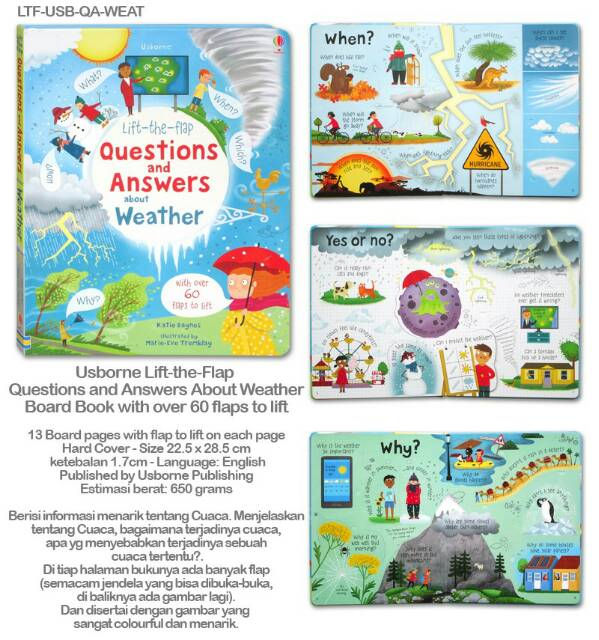 Children Book Lift-the-flap Questions and Answers about Weather