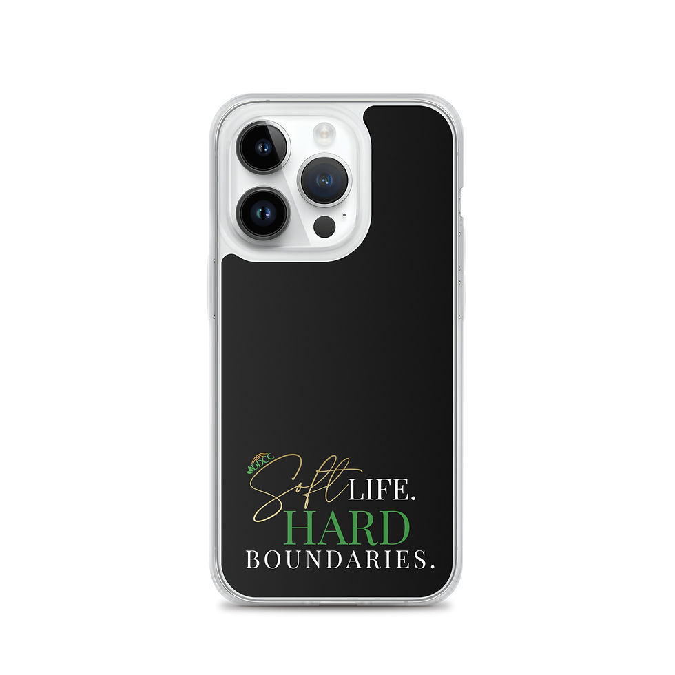 Thumbnail: Soft Life Hard Boundaries Clear Case for iPhone®