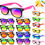 Thumbnail: 24 Pack Kids Sunglasses Bulk Party Favors for Kids 4-8-12 80s Style Neon Sungla