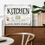 Thumbnail: 1pc Rustic Wooden Framed Canvas Painting - Country Kitchen Eat Sign Wall Art Pr