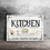 Thumbnail: 1pc Rustic Wooden Framed Canvas Painting - Country Kitchen Eat Sign Wall Art Pr