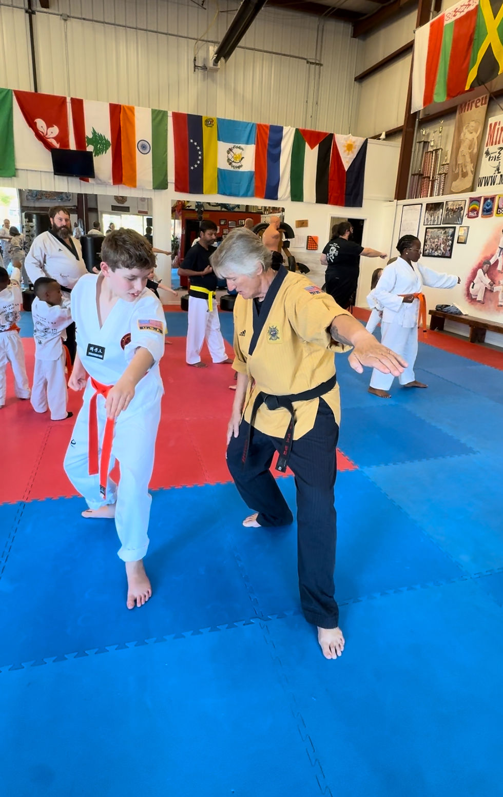 Grandmaster Matthews teaching Back Stance