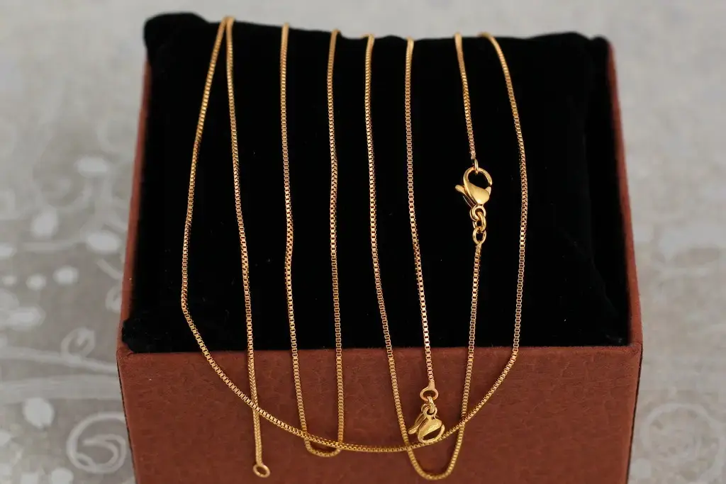 Ланцюг  золотистий Xuping Jewelry венеціанка 35 см 0.8 мм