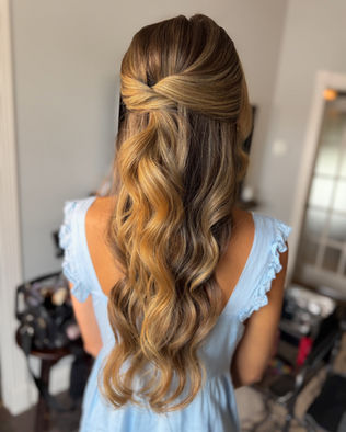 Bridal hair at White Trail Farm, Jupiter FL