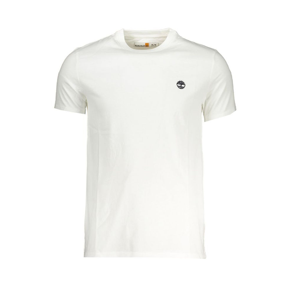 Timberland White Cotton Men T-Shirt