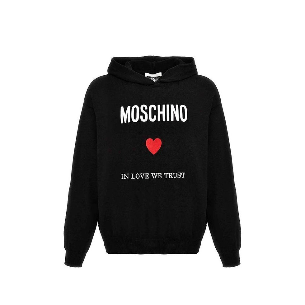 Moschino Couture In Love We Trust Hooded Sweatshirt