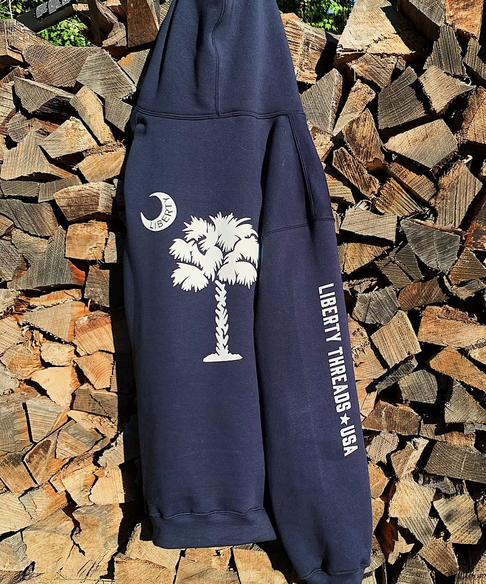 Thumbnail: "Liberty Palmetto" Navy Hoodie by Liberty Threads USA