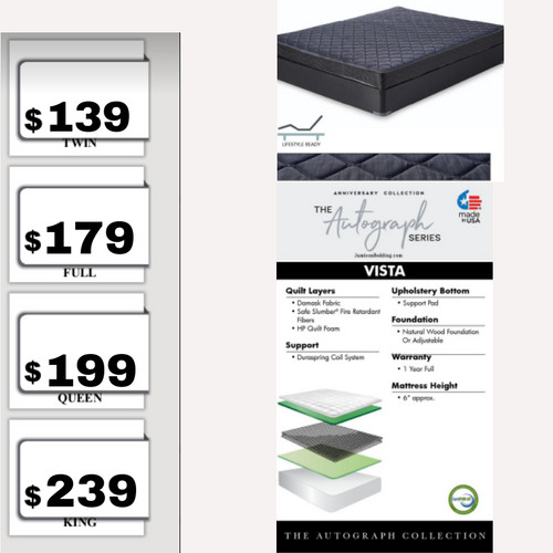 Vista Mattress Hammond Wholesale