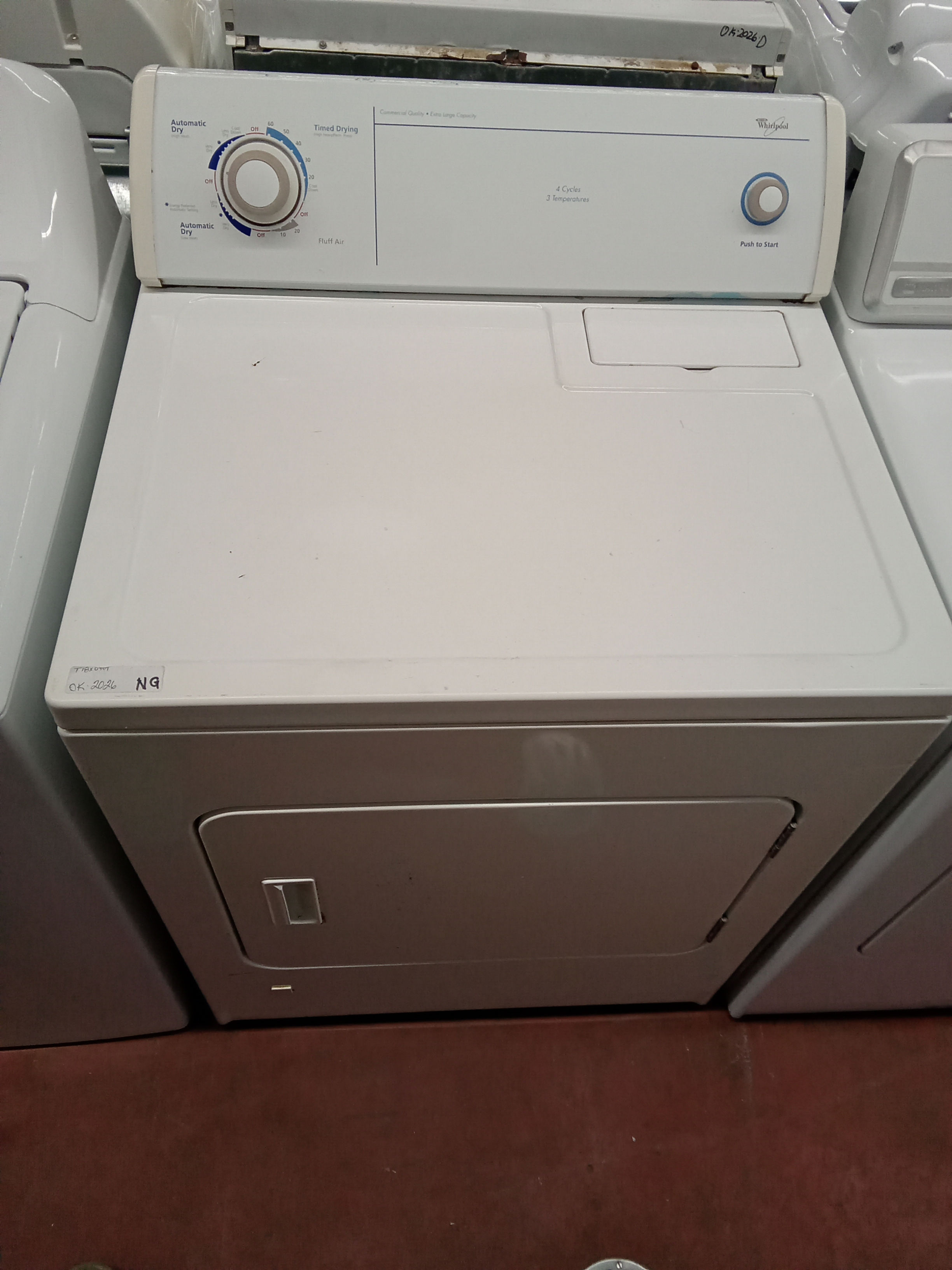 Whirlpool Natural Gas Dryer
