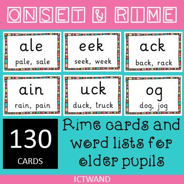 ONSET & RIME for older pupils