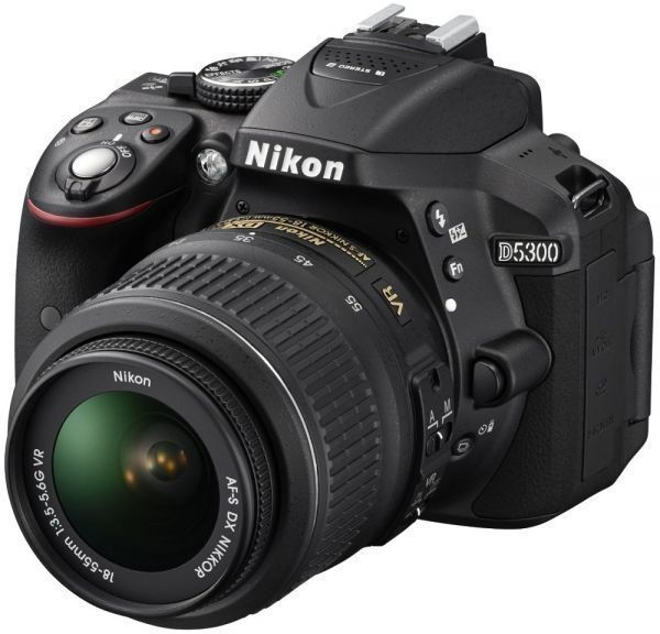 Thumbnail: Nikon D5300 - 24 MP, SLR Camera, Black, 18 - 55mm VR Lens Kit