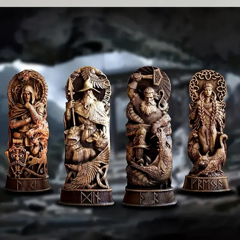 Resin Handcraft Viking Ornaments Gods Decoration