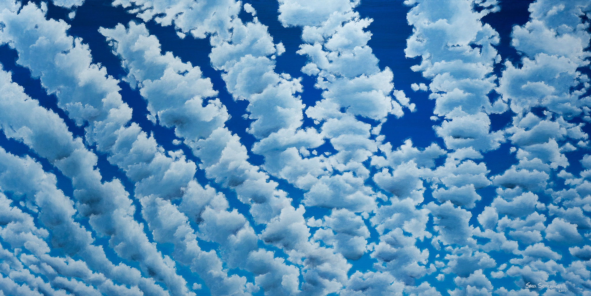 Acrylic painting on canvas - Stratocumulus Stratiformis