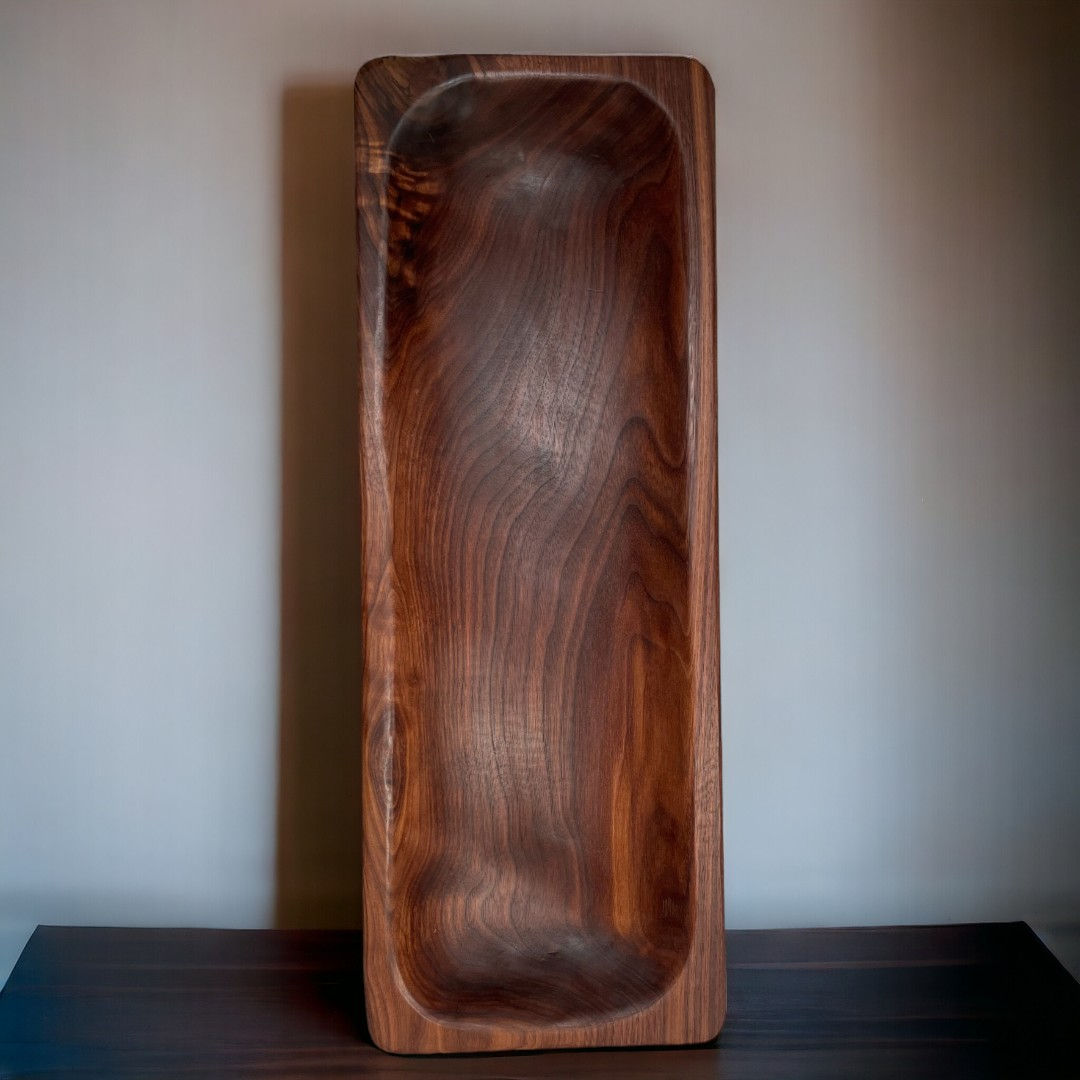 Walnut Hand-Carved Tray (Save $15.00 see note in product description)