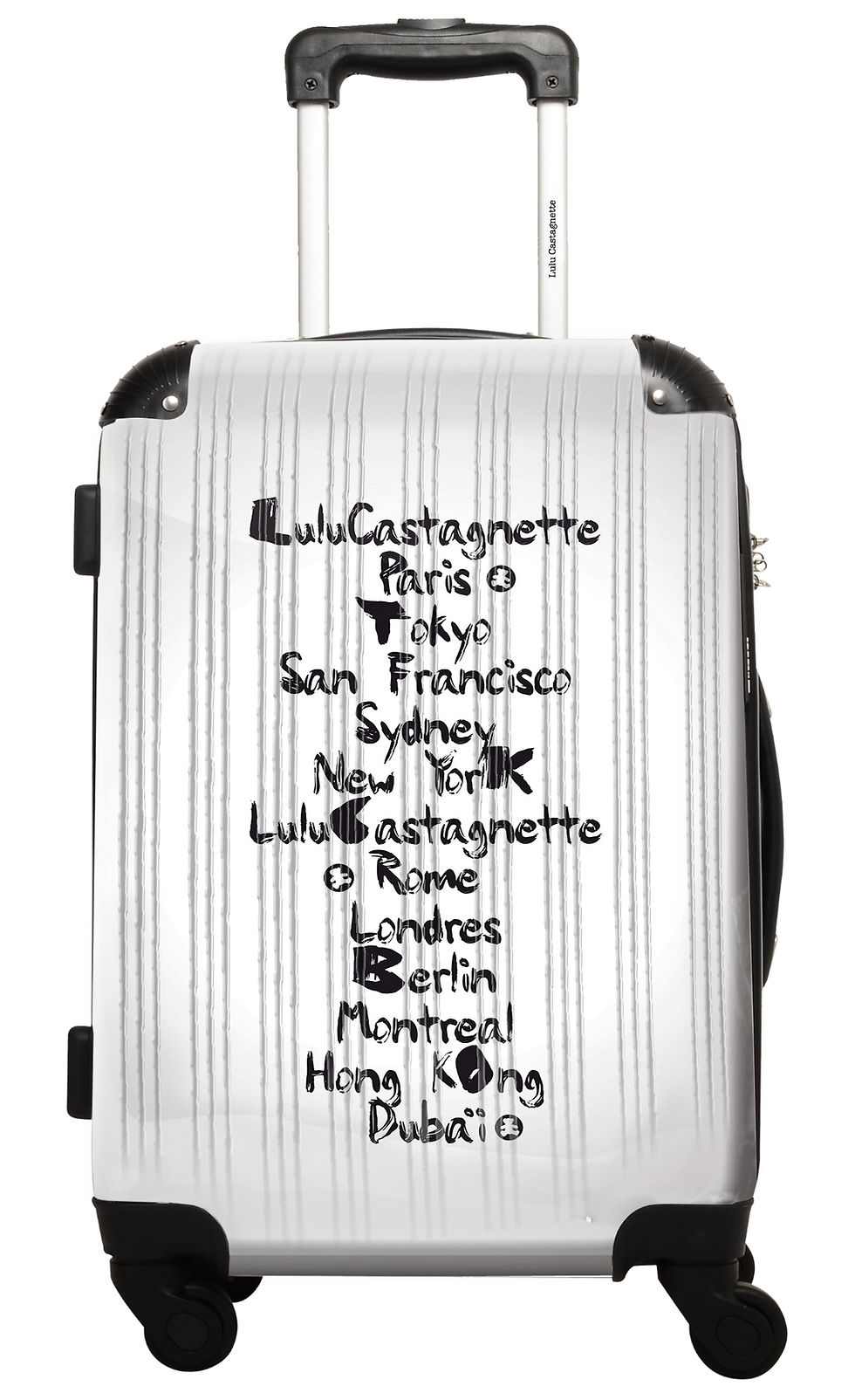 Valise Lulu Castagnette villes blanc