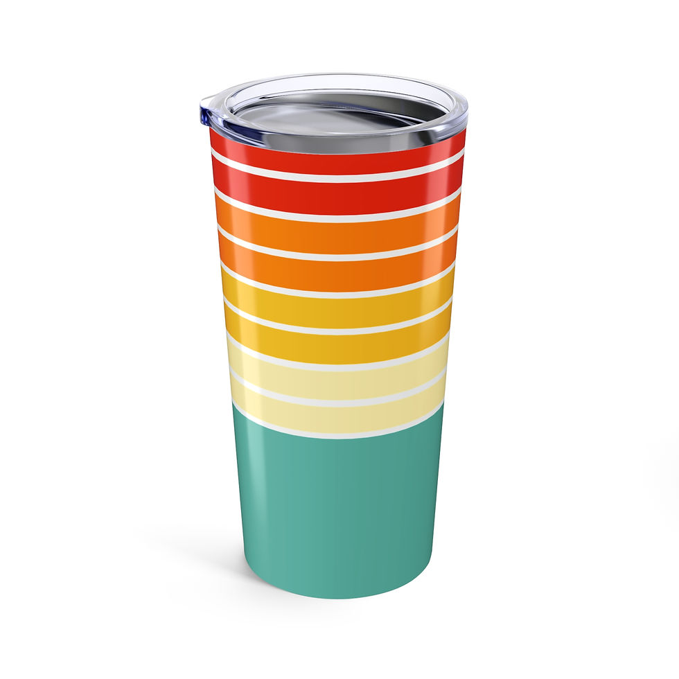 Thumbnail: 20oz Tumbler with Bold Stripes Design