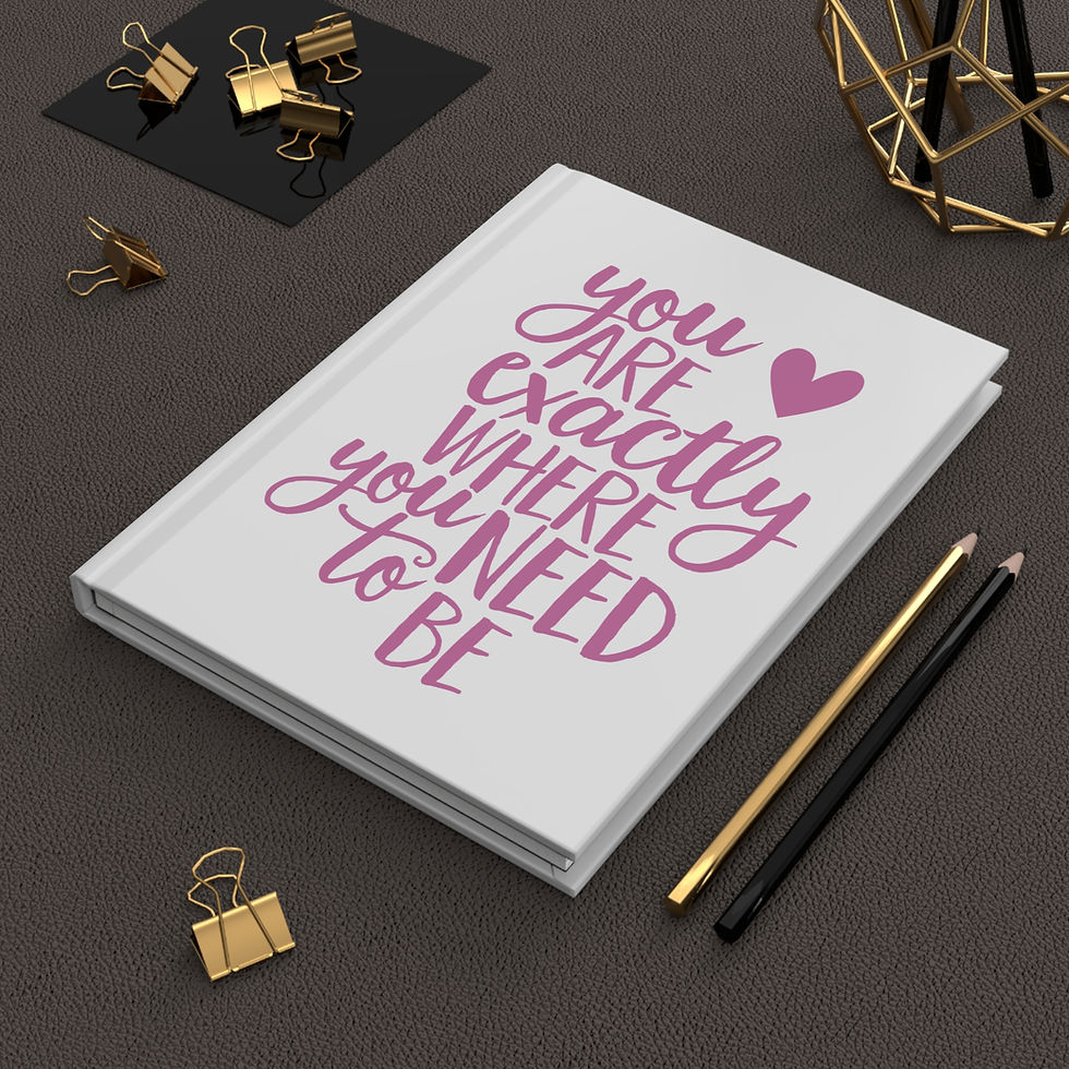 Thumbnail: Matte Hardcover Journal - "You Are Exactly Where You Need to Be"