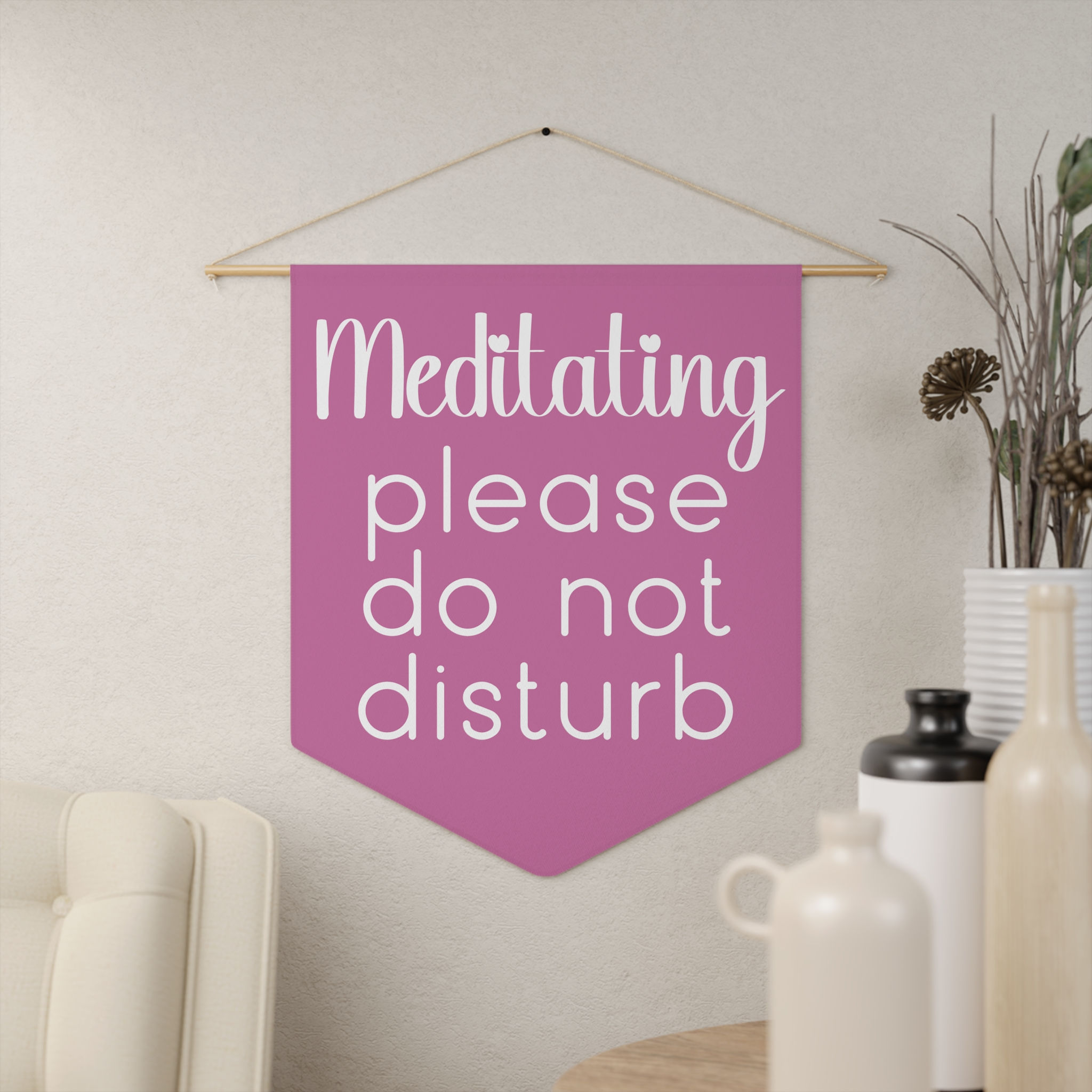 Pennant Banner Meditating Please Do Not Disturb