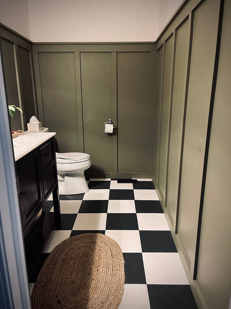 DIY Board and Batten Powder Room