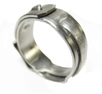 1/2″ PEX Stainless Steel Clamps Cinch Pinch Rings - 100 Pack