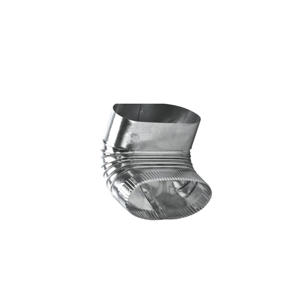 6" 90° Vertical Elbow Oval Duct Fitting