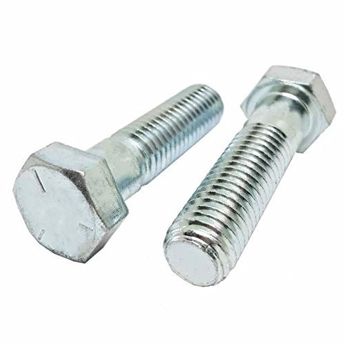 1/4"-20 x 1-3/4" Hex bolts, Zinc plated steel