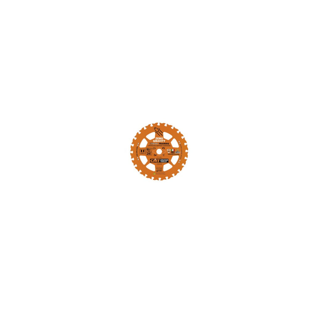 CMT® Zero Gravity 6-1/2" x 24-Tooth Framing Circular Saw Blade -1 piece