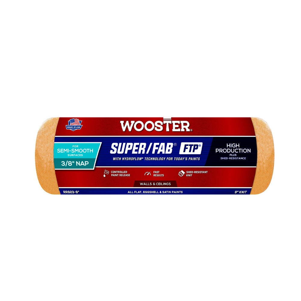 WOOSTER BRUSH CO RR923 9X3/8 SF FTP RLR COVER 071497177223