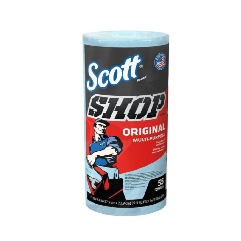 SCOTT Shop Towel Roll, 55 Count (1-Pack) 054000751301