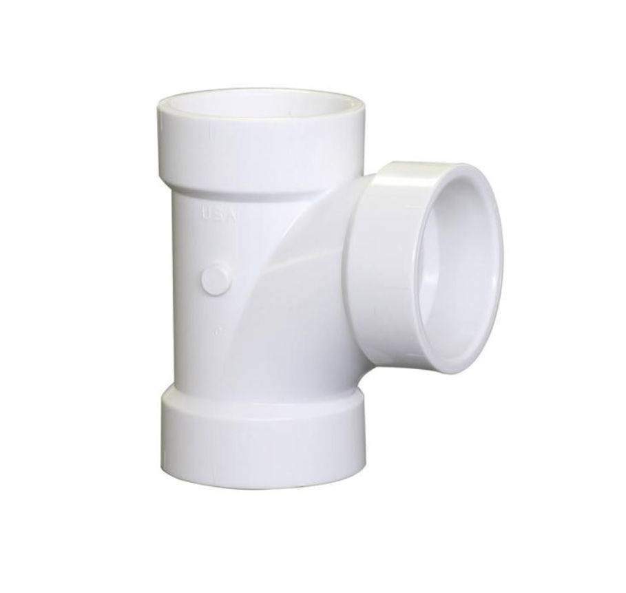 4" PVC DWV Sanitary Tee