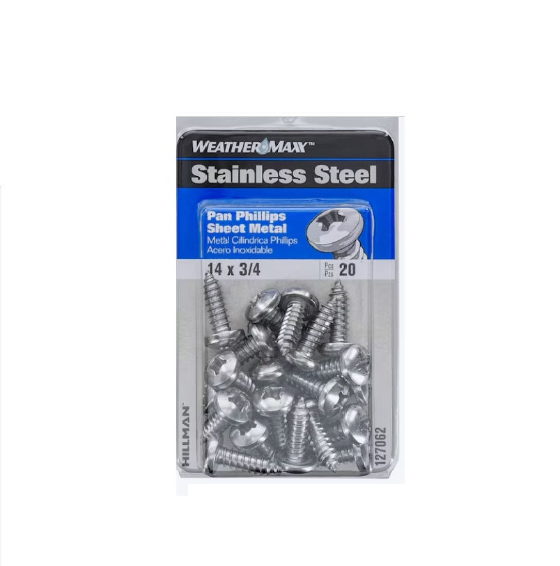Hillman #14 x 3/4-in Phillips -Drive Standard Sheet Metal Screws