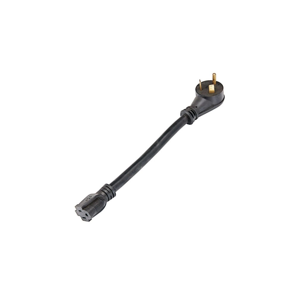 HAUL-MASTER 30 Amp Male to 15 Amp Female RV Pigtail Power Adapter